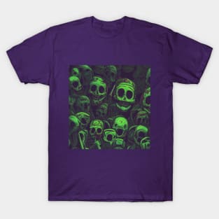 Green Skulls Demons of Paranoia T-Shirt